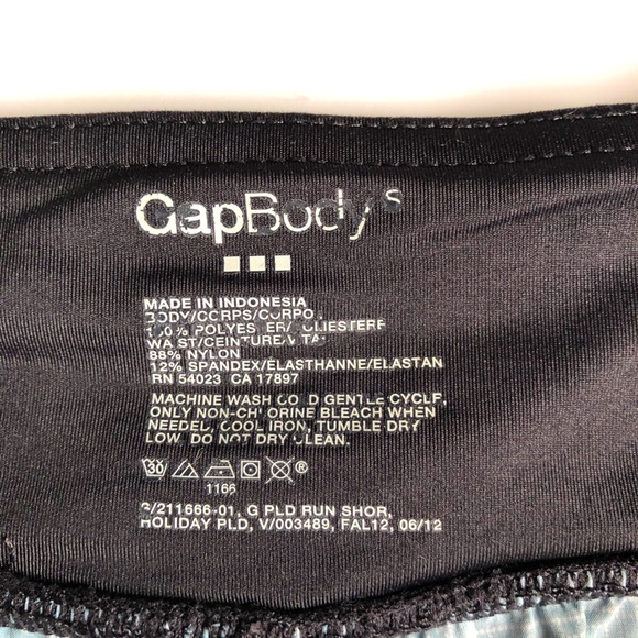 GAP BODY Active Shorts Gold Plaid Running Small Women’s - Picture 5 of 16